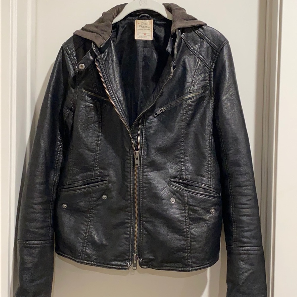 Vegan leather jacket